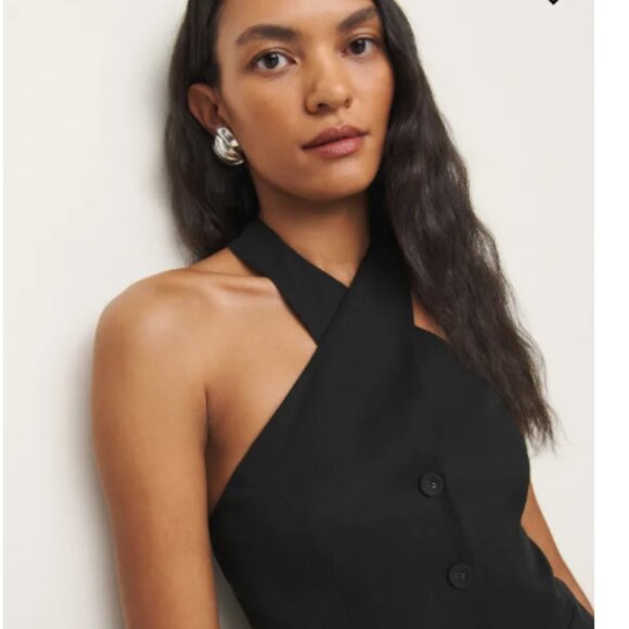 Reformation Tate Top Black Size 0 NWT - Picture 3 of 4